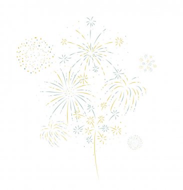 Vektör İllüstrasyon Havai fişek şenlikli ve olay arka plan