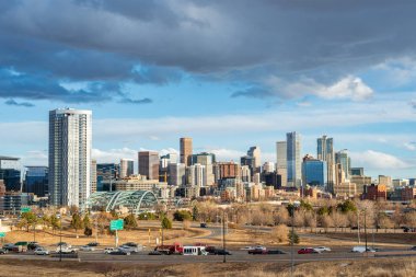 Kış ayında Denver manzarası