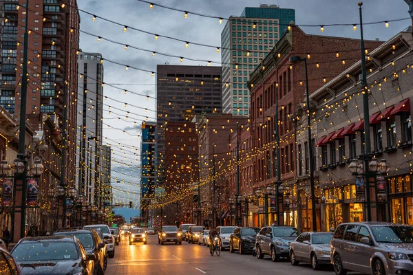 Larimer Tér Város Központjában Denver — Stock Fotó