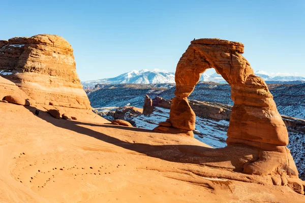 Arches National Park Have Many Beautiful Natural Arches Delicate Arch — Stock Photo, Image