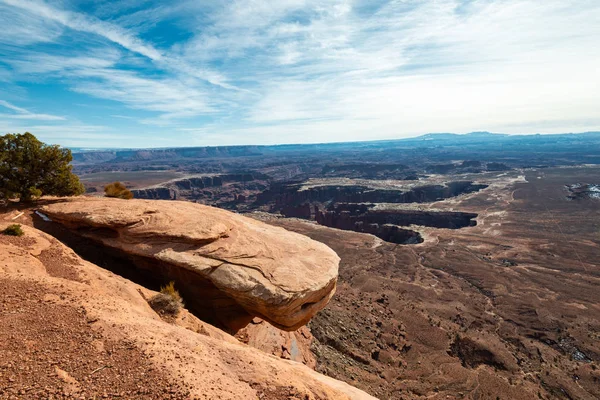 Utah sırasında belgili tanımlık kış ay Cayonlands Milli Parkı.