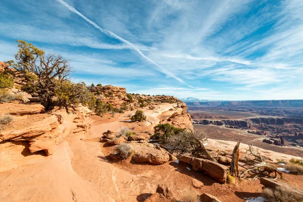 Utah sırasında belgili tanımlık kış ay Cayonlands Milli Parkı.