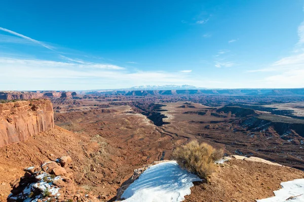 Utah sırasında belgili tanımlık kış ay Cayonlands Milli Parkı.