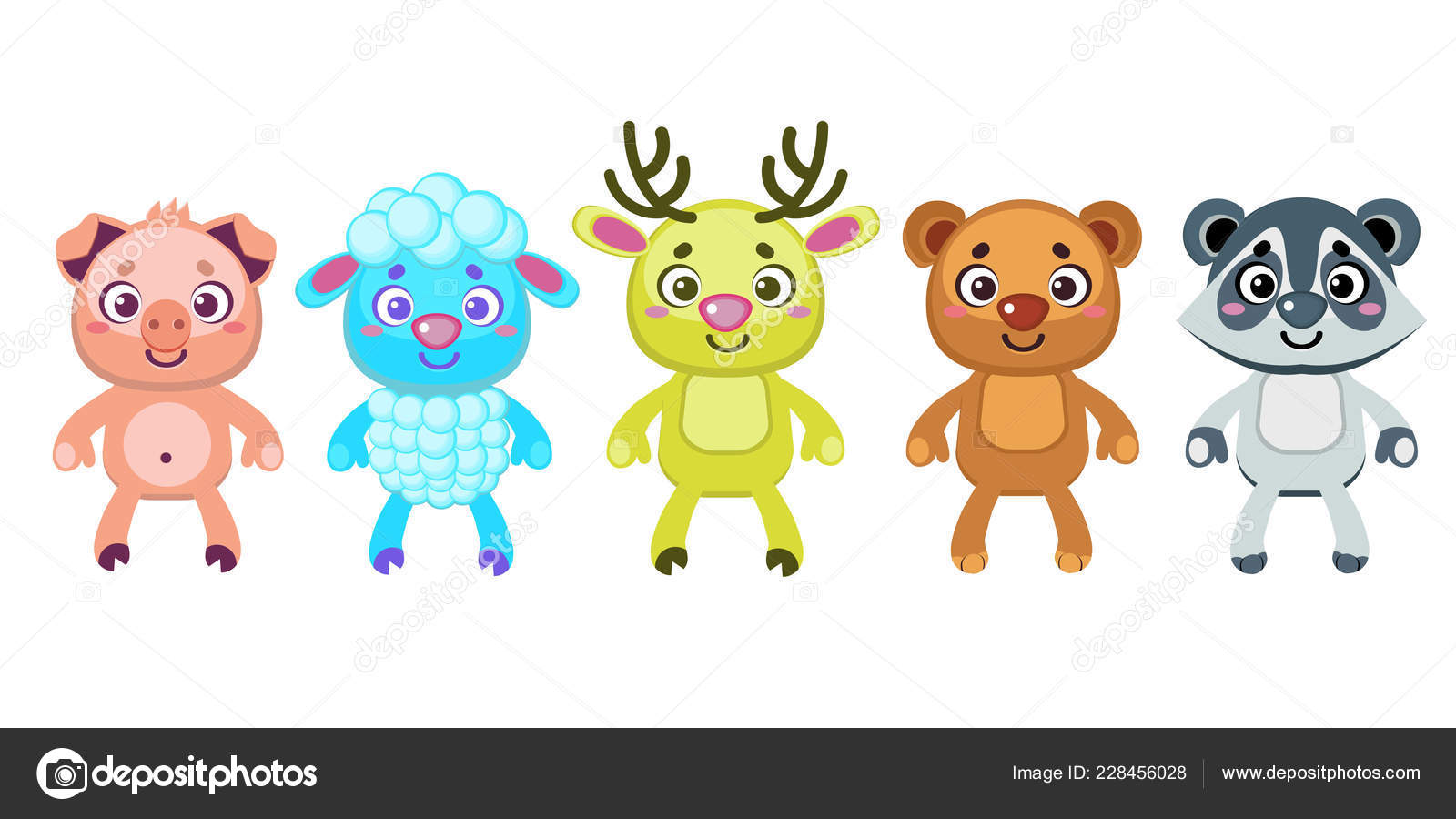 Cute Characters Funny Cartoon Animals Set Cartoon Animals Pigs Sheep Stock Vector Image by ©ilyukolga #228456028 Cute Characters Funny Cartoon Animals Set Cartoon Animals Pigs Sheep Stock Vector Image by ©ilyukolga #228456028