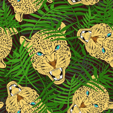 Leopar lar çimenlerde
