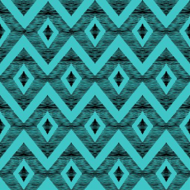 Mavi arka planda siyah eşkenar dörtgen