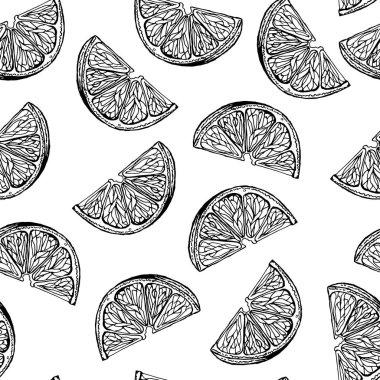 Limon ince dilimler çizim