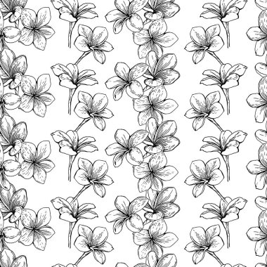 Çiçeklerin dikey çizgilerin desen