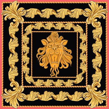 Art Nouveau Aslan Başörtüsü