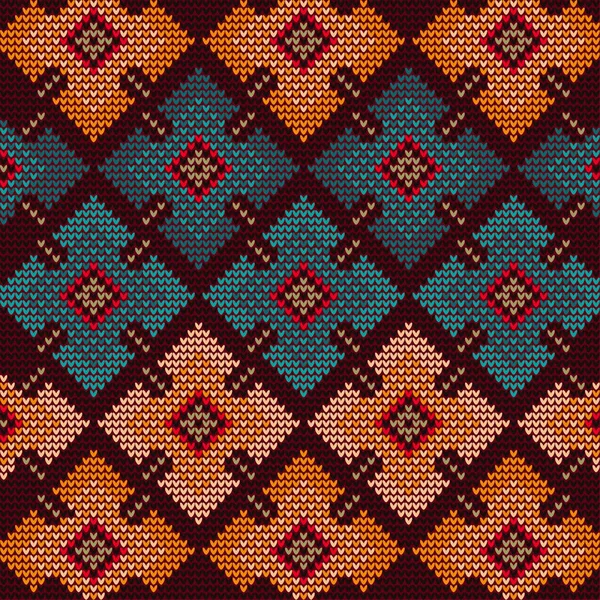 Motif géométrique tricoté — Image vectorielle