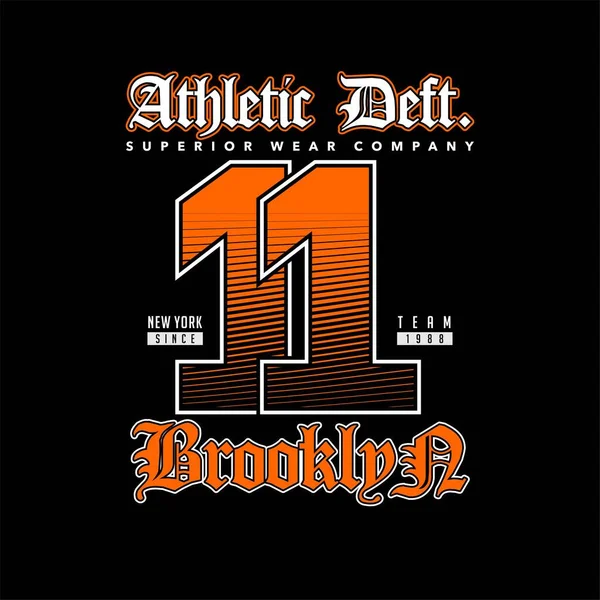 Atheletic Deft Brooklyn tişört basımı için klasik moda