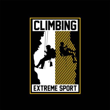 tırmanma macera ekstrem spor vintage vektörü