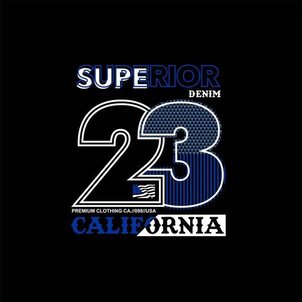 Üstün kot California 23 vintage vektör