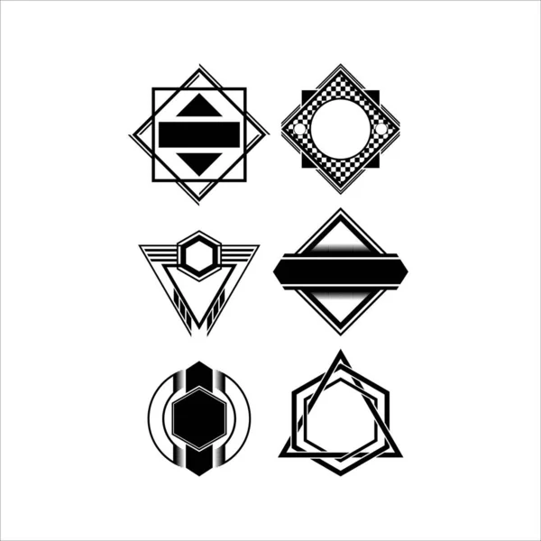 Klasik illüstrasyon vektör logosu tasarımı