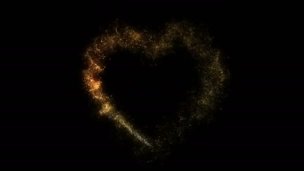 Golden Heart Background — Videoclip de stoc