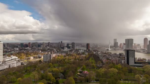 Tempête Passant Dessus Grande Ville — Video