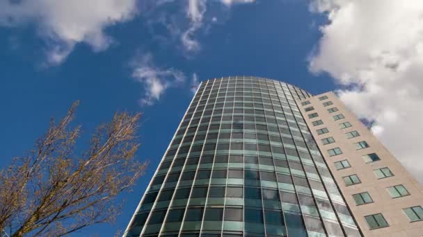 玻璃设计摩天大楼景观 — 图库视频影像