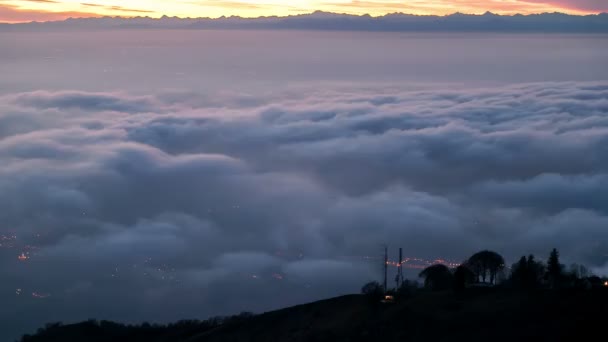 Sobre Mar Nubes — Vídeos de Stock