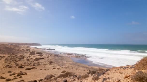 Fuerteventura Plaj Manzara Video — Stok video