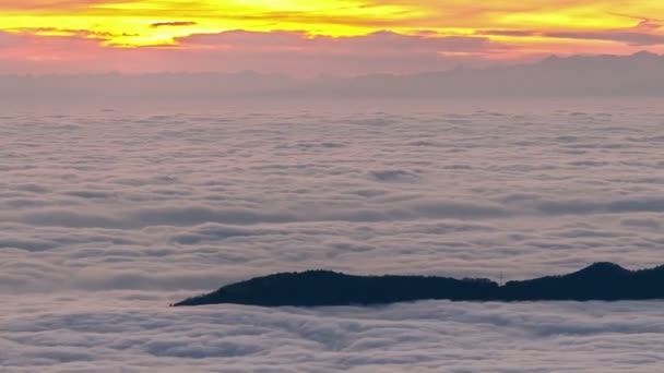 Isla Mar Nubes — Vídeos de Stock