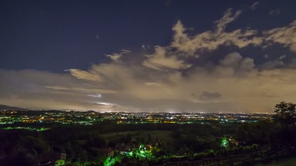 Video Van Bliksem Storm Landschap — Stockvideo