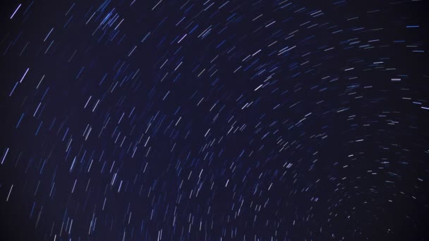 Sky Star Trails Timelapse — Stok video