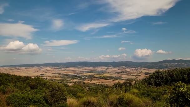 Video Van Het Landschap Van Toscaanse Heuvels — Stockvideo