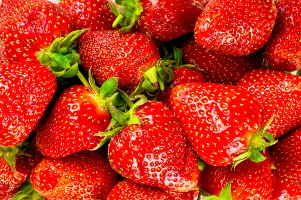 Strawberry. Fresh organic berries macro. Fruit background backdrop