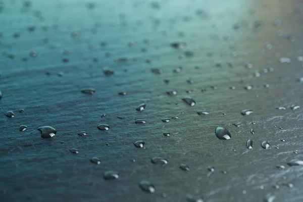 Asphalt Background Night Water Drops — Stock Photo, Image