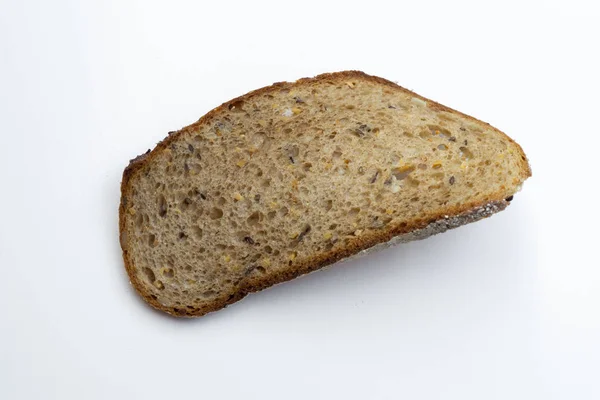 Eine Scheibe Trockenes Brot — Stockfoto