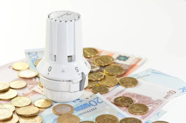 Denetleyicisi ve lots-in para, euro banknot ve madeni paraların Isıtma