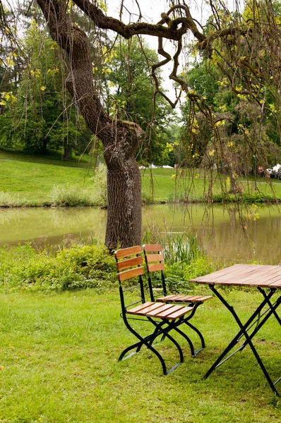 Jardín Cerveza Alemania — Foto de Stock