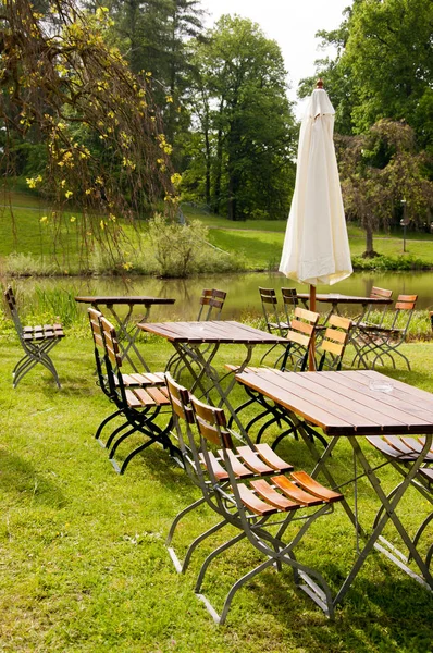 Almanya 'da bir bira bahçesi