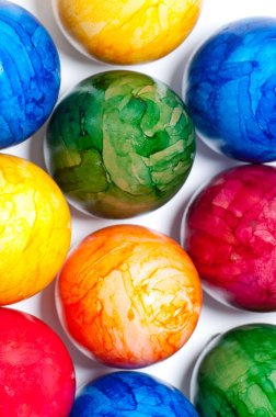 renkli Paskalya yumurtaları yakın çekim