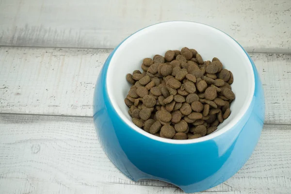 Köpek maması kase besleme mavi