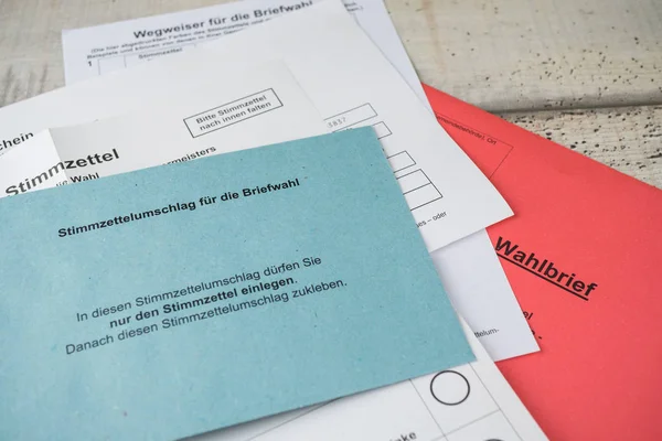 Umschlag Für Briefwahl — Stockfoto