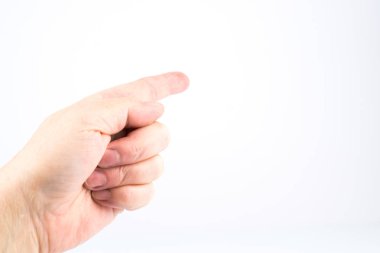 Parmak ile kadın puan