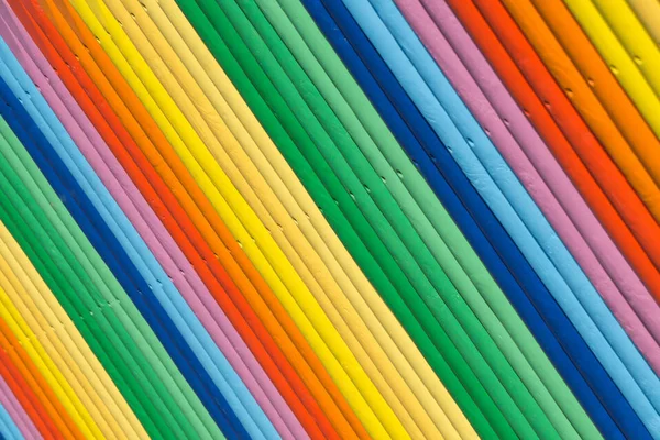 Viele Bunte Buntstifte Diagonal — Stockfoto