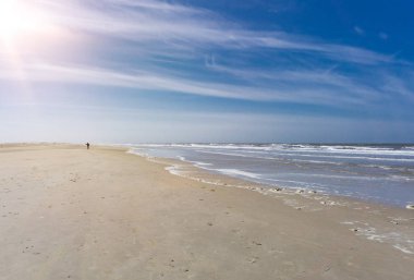 Ufuk adlı bir adamla güzel Plajı