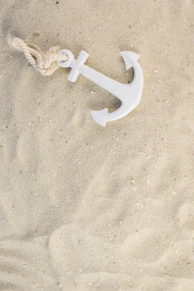 White Anchor Sand Beach — Stock Photo, Image