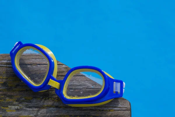 Óculos Mergulho Piscina — Fotografia de Stock