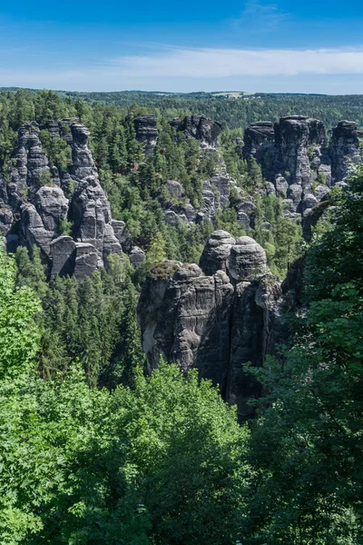 ドイツのエルベ砂岩山地 — ストック写真