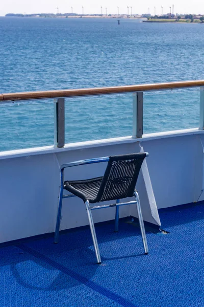Cadeira Vazia Navio — Fotografia de Stock