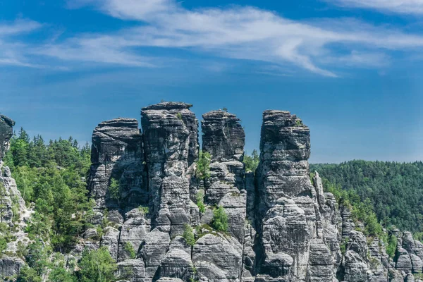 Elbe Sandstone Mountains Alemanha — Fotografia de Stock