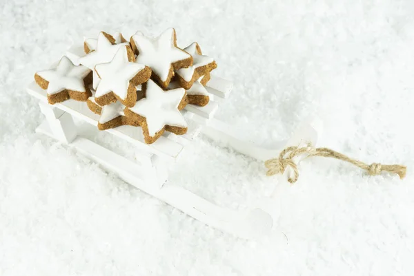 Sledge Christmas Cookies — Stock Photo, Image