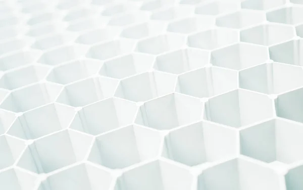 Abstract white honeycomb pattern close up