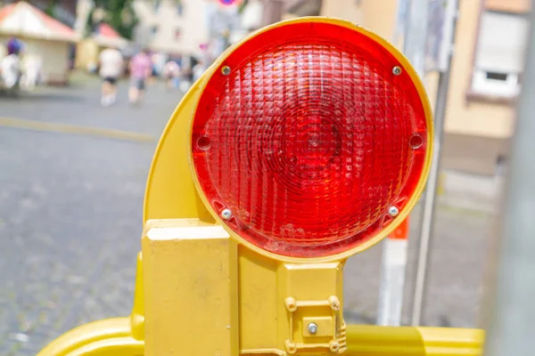 Signal lamp in the city center