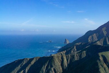 İspanya 'nın Tenerife kentindeki Tangana yakınlarındaki güzel Anaga Dağları