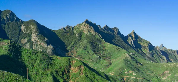 Belas Montanhas Anaga Perto Tangana Tenerife Espanha — Fotografia de Stock