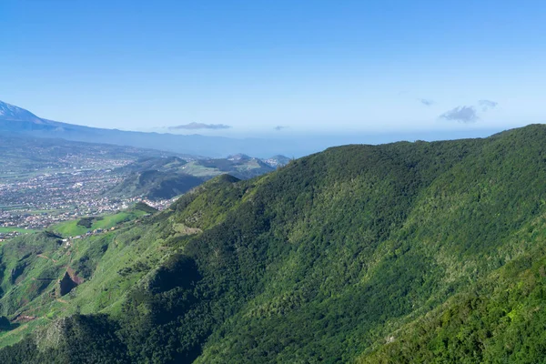 İspanya 'nın Tenerife kentindeki Pico del Ingles manzarasında güzel bir dağ manzarası var.